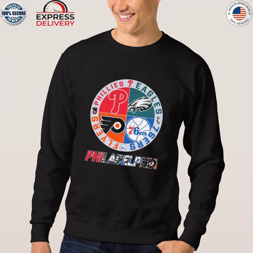 Philadelphia phillies eagles 76ers flyers logo Shirt, hoodie, sweater, long  sleeve and tank top