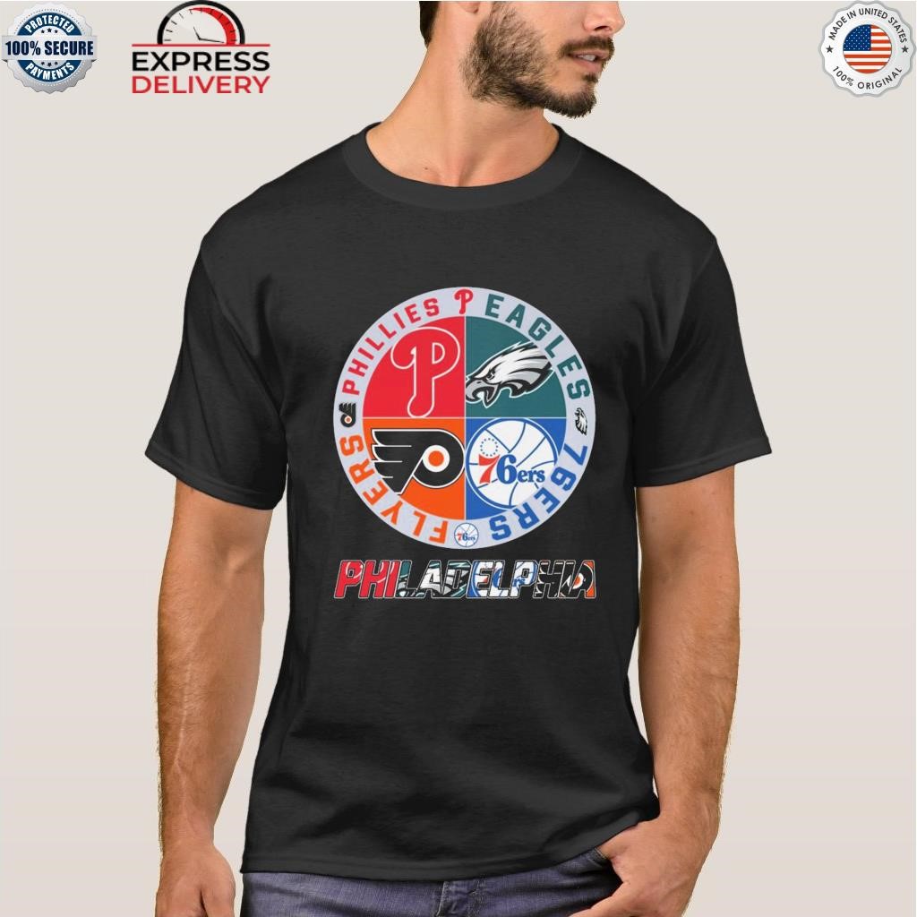 Philadelphia phillies eagles 76ers flyers logo Shirt, hoodie