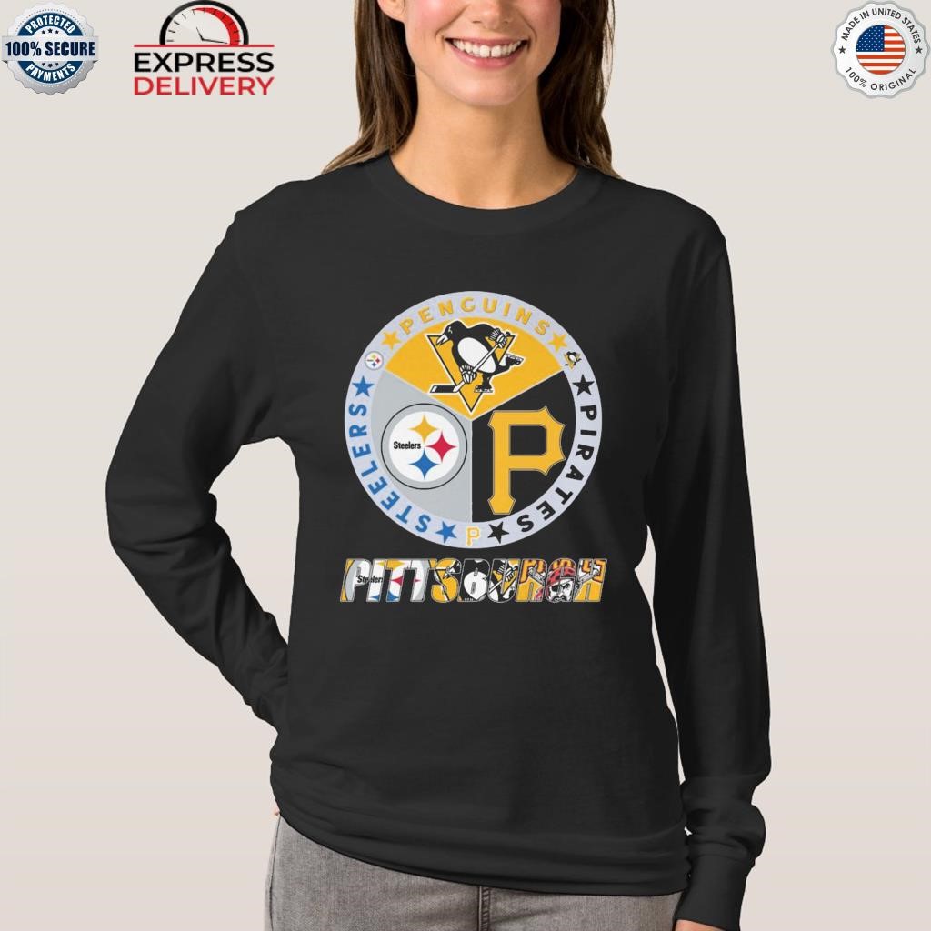 Official pittsburgh penguins Pittsburgh Steelers Pittsburgh pirates  Pittsburgh dad 2023 T-Shirt, hoodie, sweatshirt for men and women