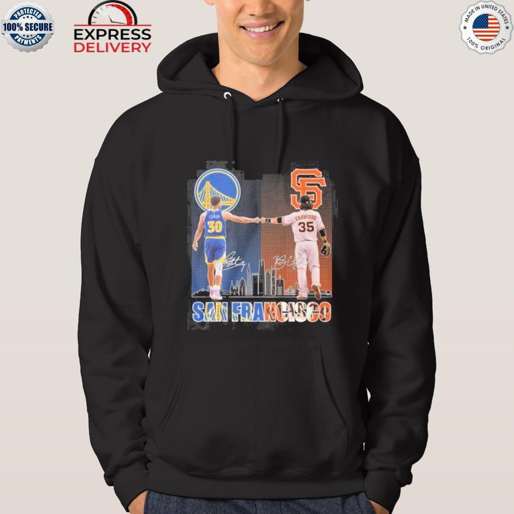 San Francisco Stephen Curry Golden State Warrios And Crawford Giants T Shirt  - Growkoc