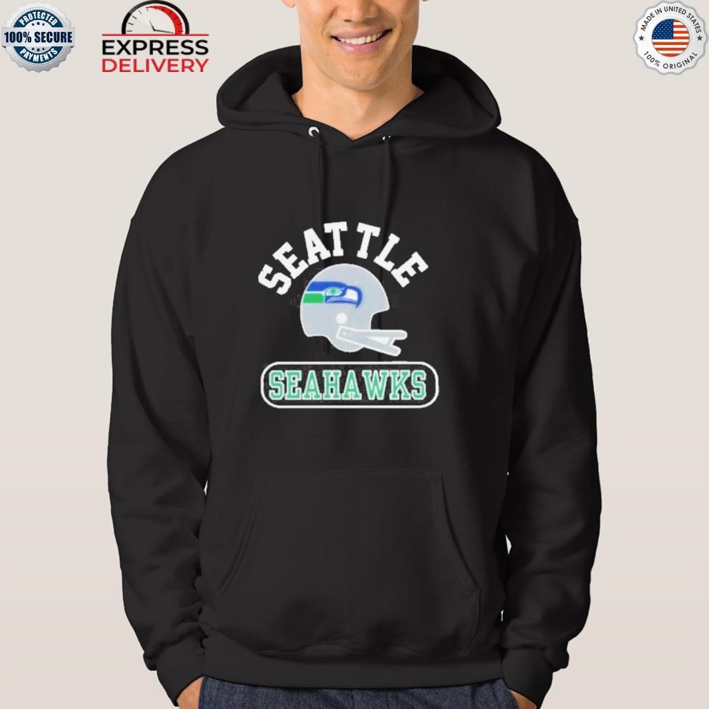 Logo Seattle Seahawks throwback helmet shirt, hoodie, longsleeve