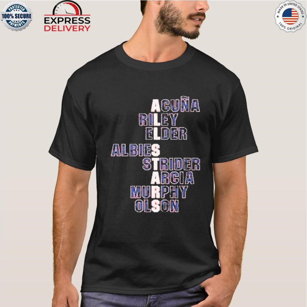 All Stars Acuna Riley Elder Albies Strider Arcia Murphy Olson T-shirt