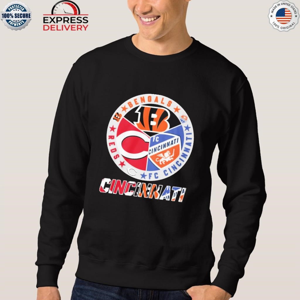 Cincinnati Reds Cincinnati Bengals Fc Cincinnati logo shirt, hoodie,  sweater, long sleeve and tank top