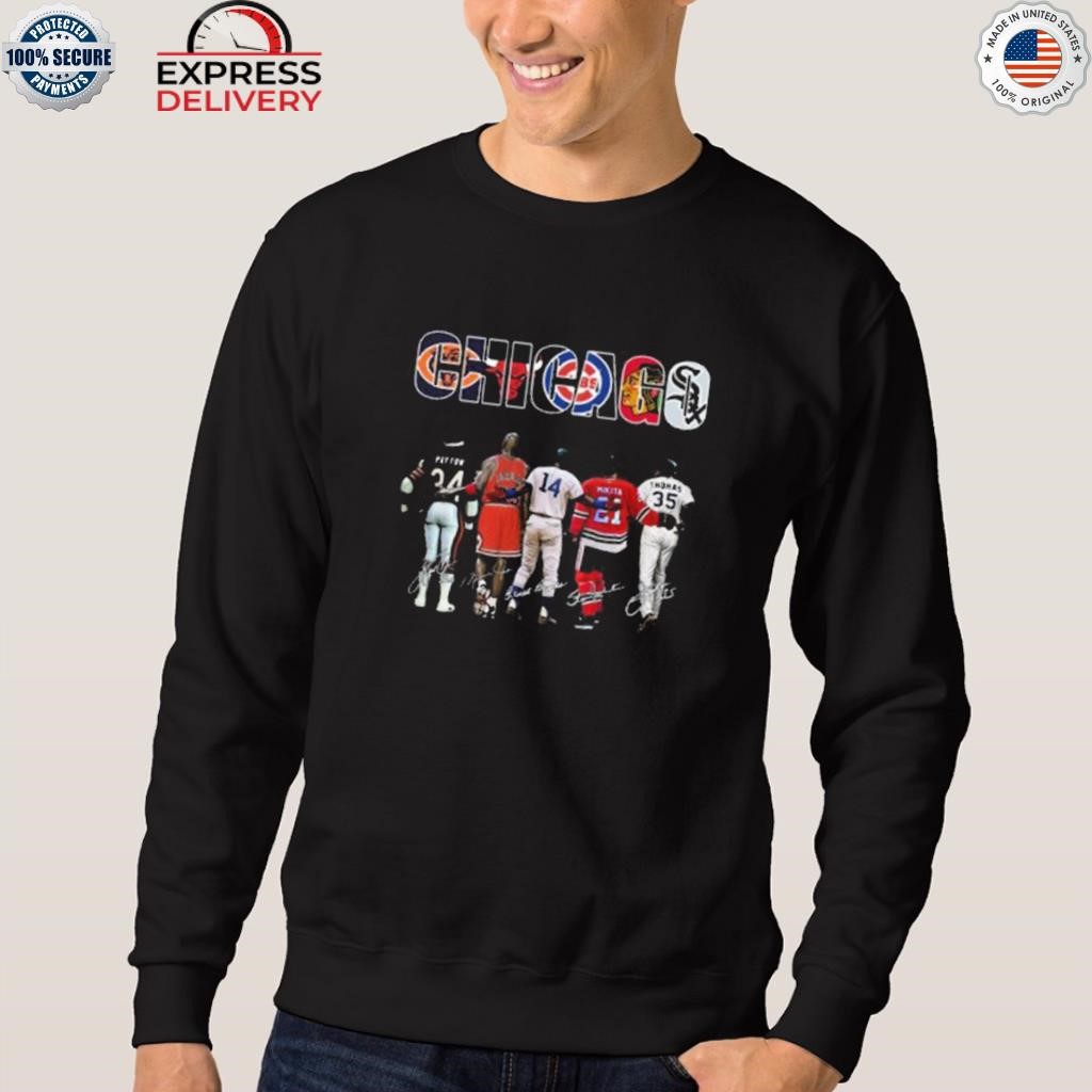 Official chicago Bear Cubs White Sox Blackhawks Bulls Legends Team T Shirt,  hoodie, sweater, long sleeve and tank top