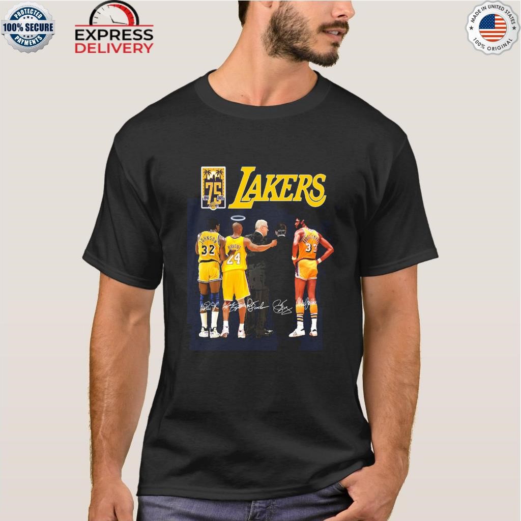Los Angeles Lakers 75 Years Memories T Shirt - Growkoc