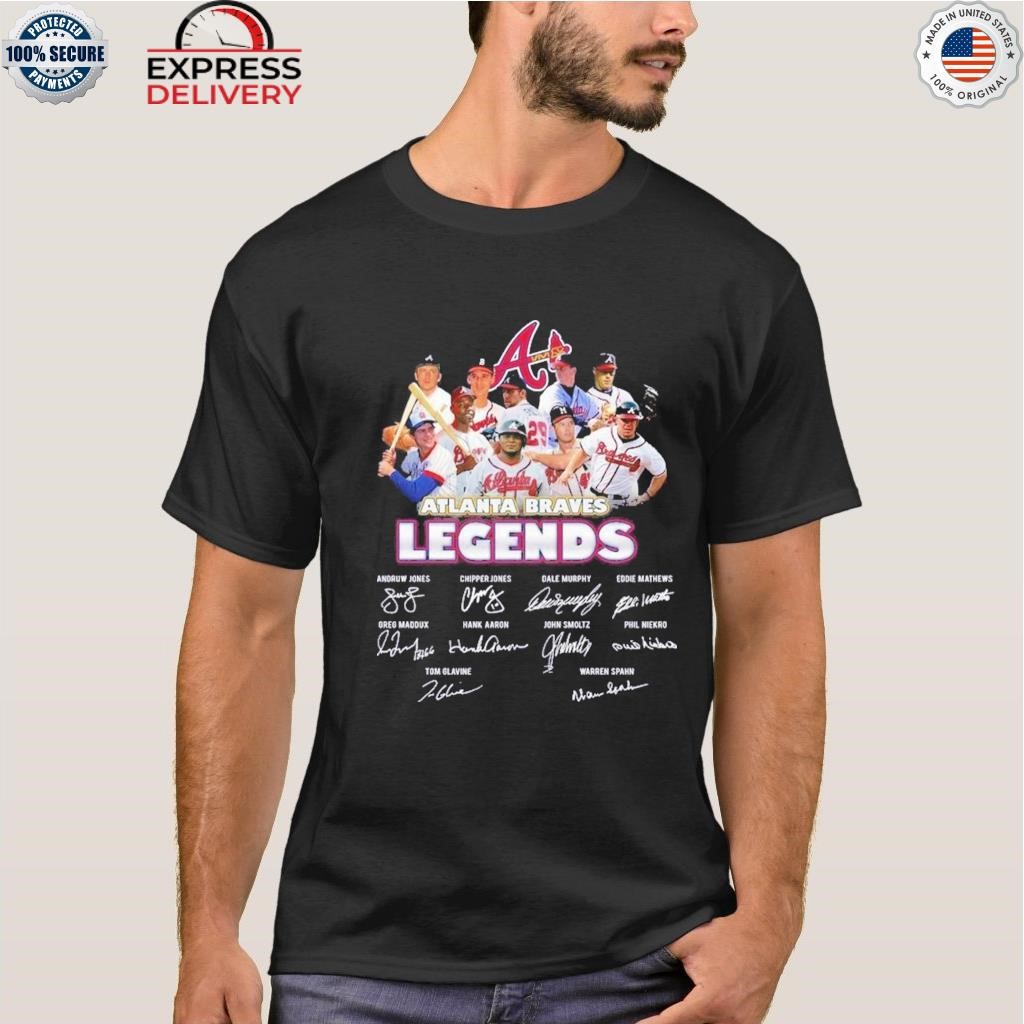 Official atlanta braves legends signatures T-shirt, hoodie