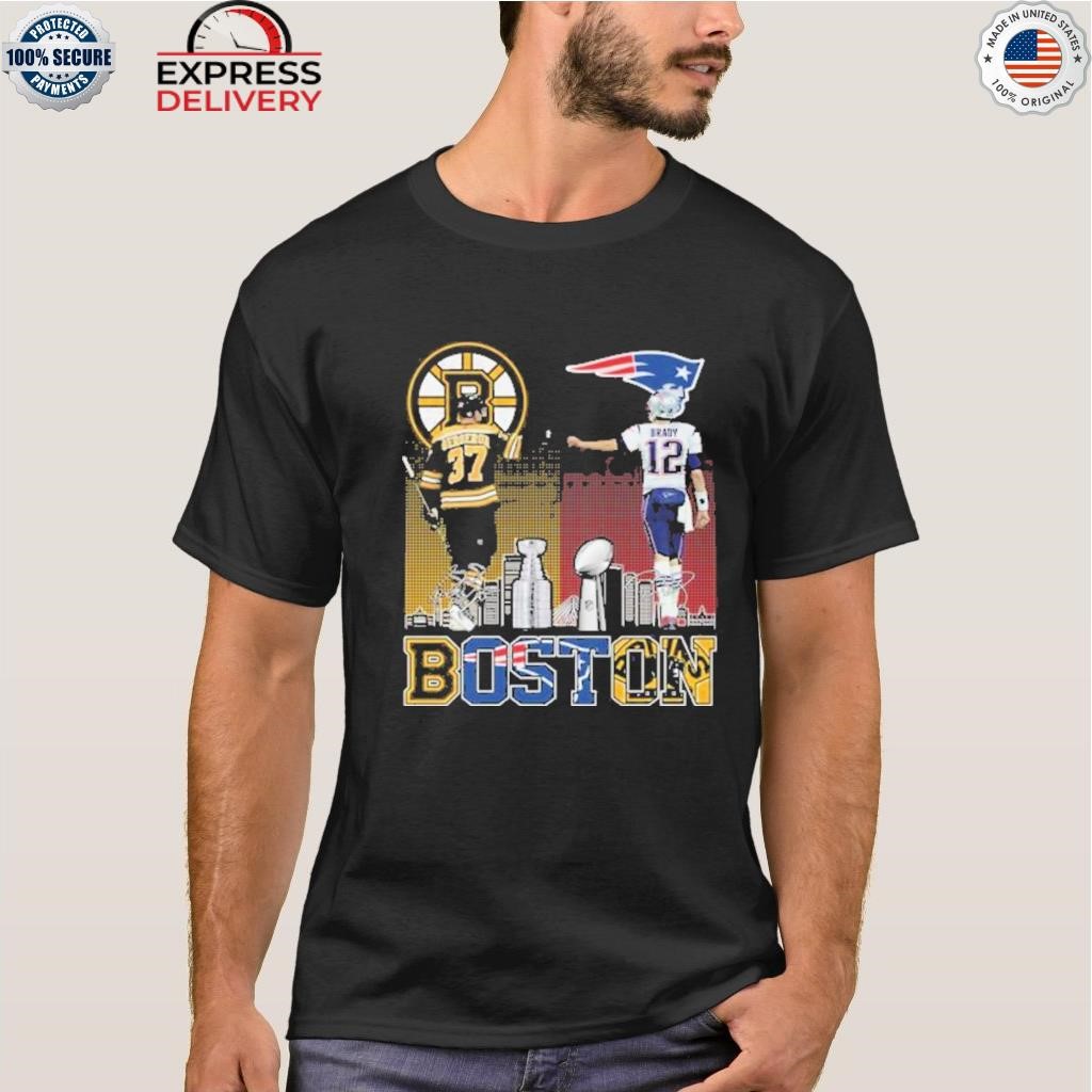 Official boston Bruins bergeron and new england patriots Tom Brady  champions T-shirt, hoodie, sweater, long sleeve and tank top