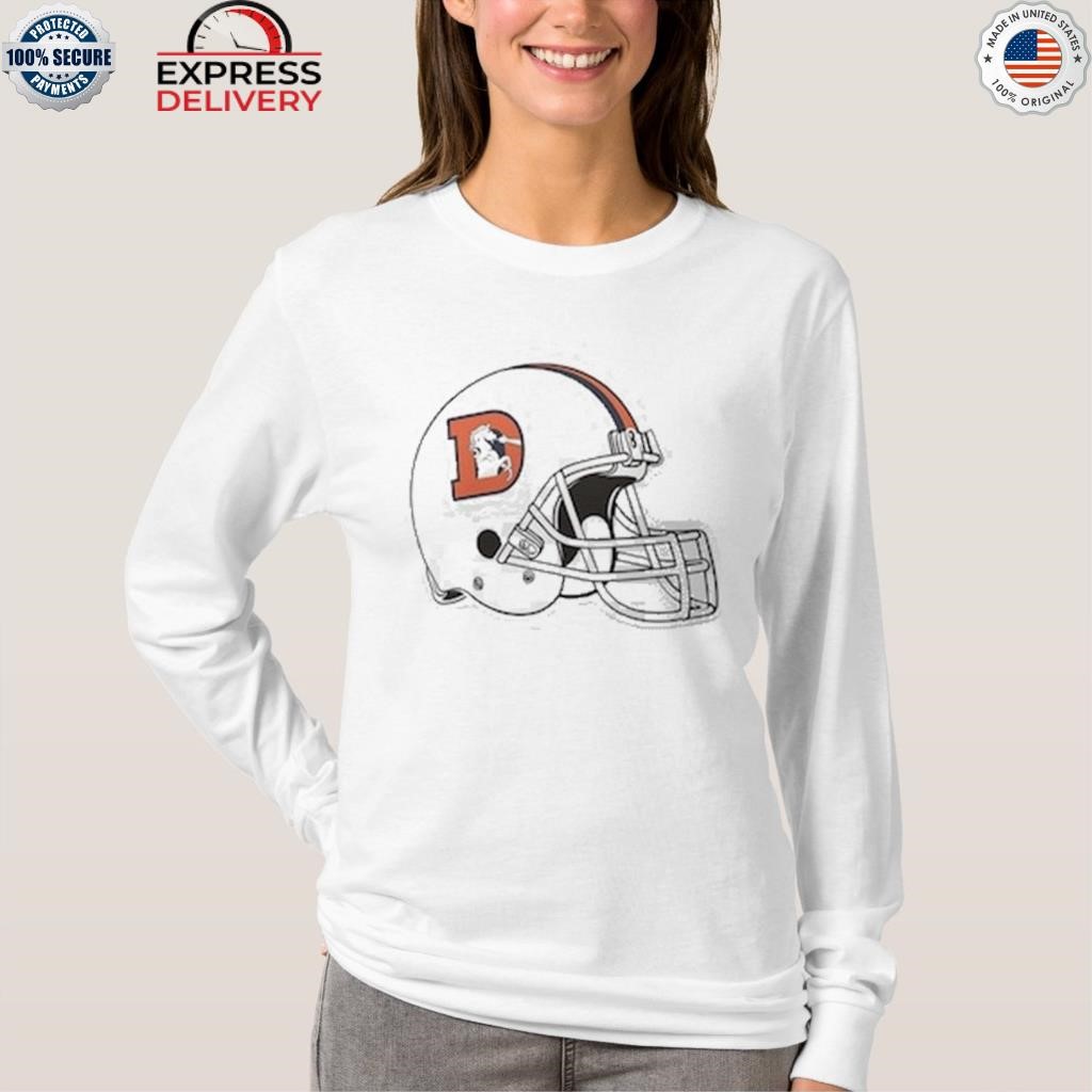 Official denver broncos nike throwback helmets T-shirt, hoodie, sweater,  long sleeve and tank top