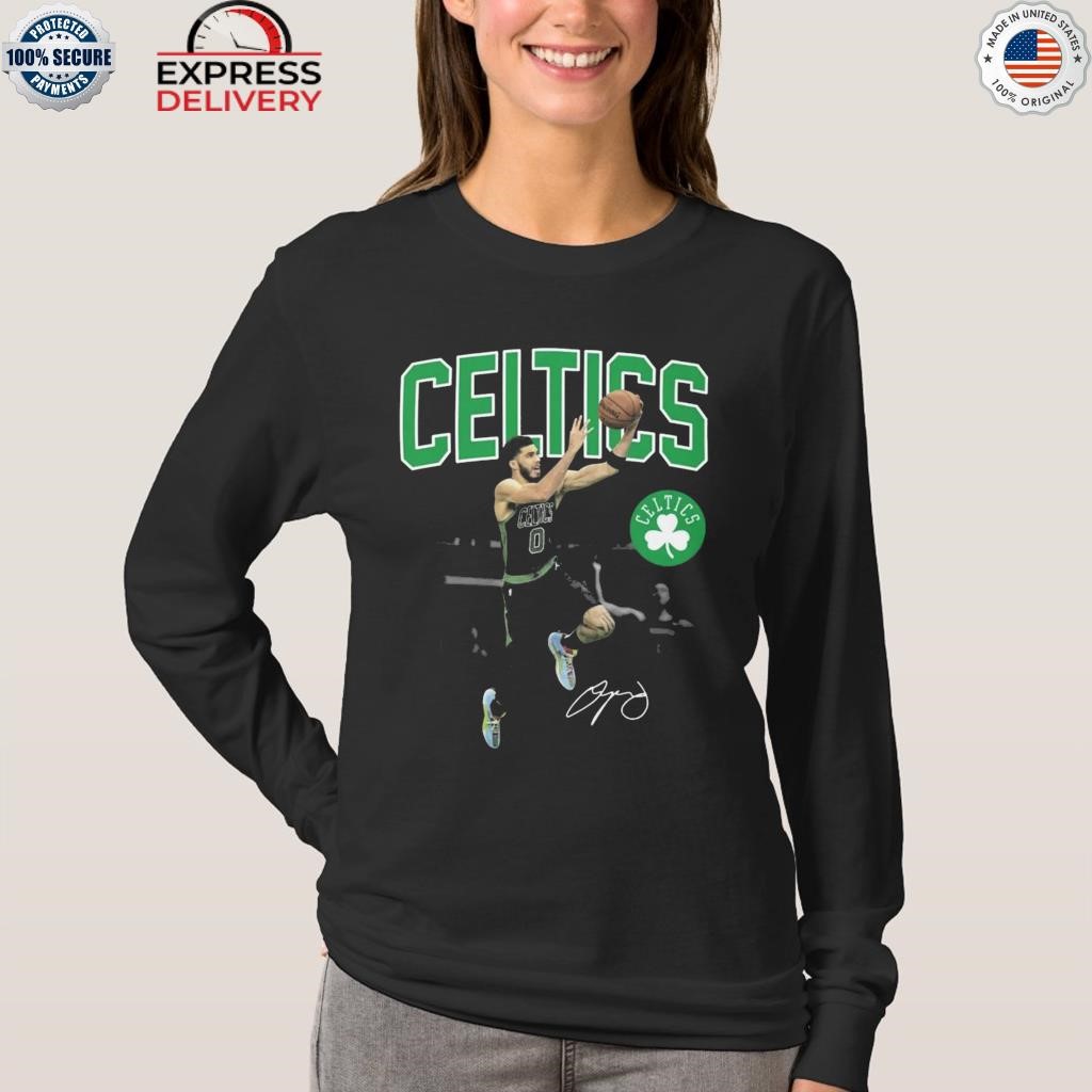 Official jayson Tatum Black Boston Celtics Charge Signature T