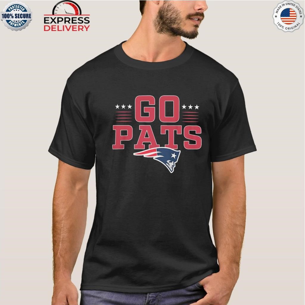 New England Patriots Go Pats Profile Big & Tall Two-Sided Shirt