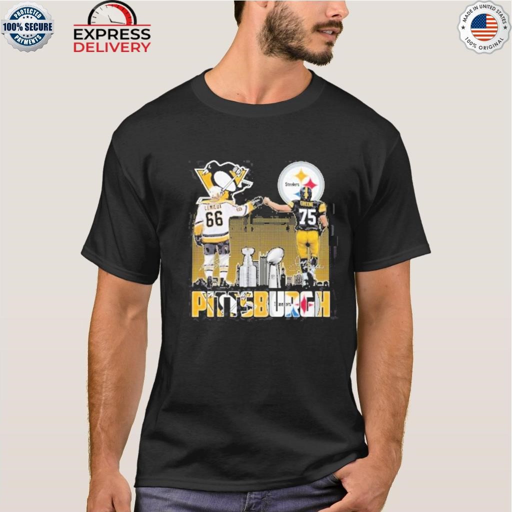Official pittsburgh Steelers greene and penguins lemieux city champions T- shirt, hoodie, sweater, long sleeve and tank top
