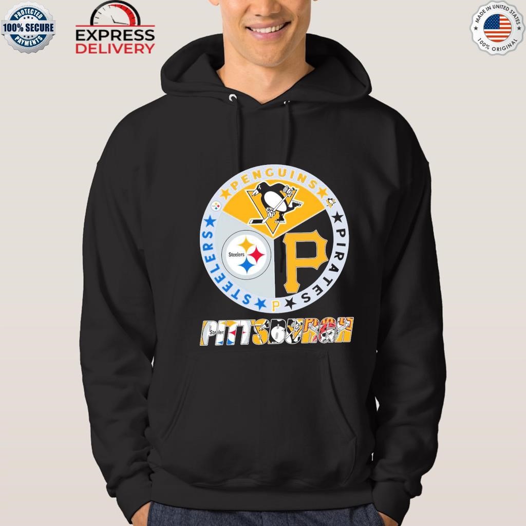 Pittsburgh steelers penguins pirates logo sports shirt, hoodie, longsleeve,  sweatshirt, v-neck tee