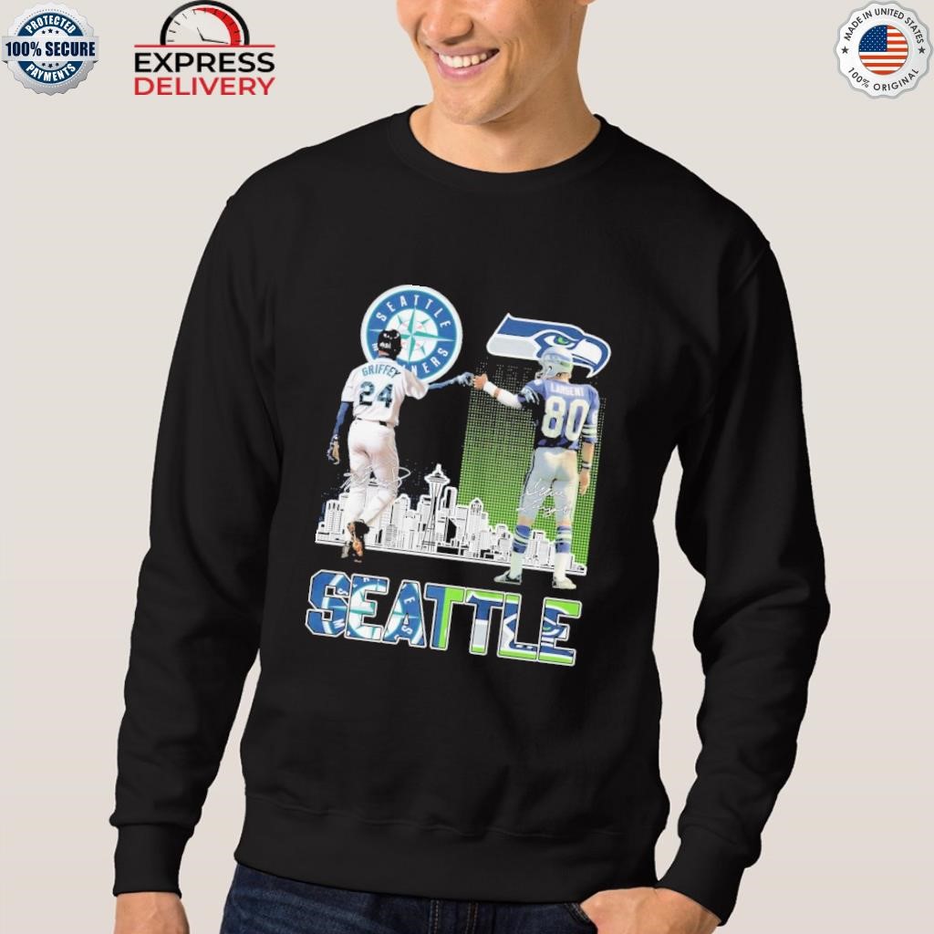 Seattle mariners roundel rug griffey Seattle Seahawks largent signatures  shirt, hoodie, sweater, long sleeve and tank top