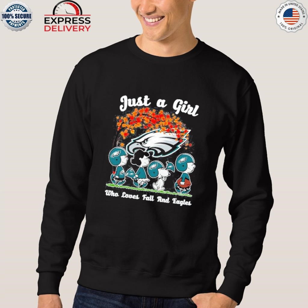 Just A Girl Who Loves Fall And Philadelphia Eagles Unisex T-Shirt