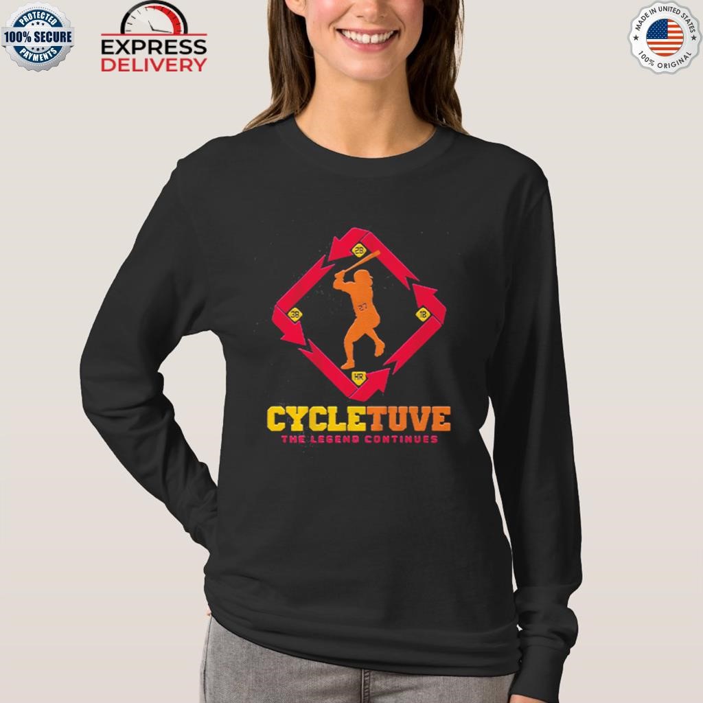 Official jose Altuve Cycle The Legend Continues T-Shirt, hoodie, tank top,  sweater and long sleeve t-shirt