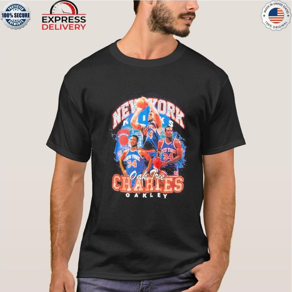 Charles Oakley New York Knicks Mitchell & Ness Hardwood Classics Bling  Concert Player Shirt - Peanutstee