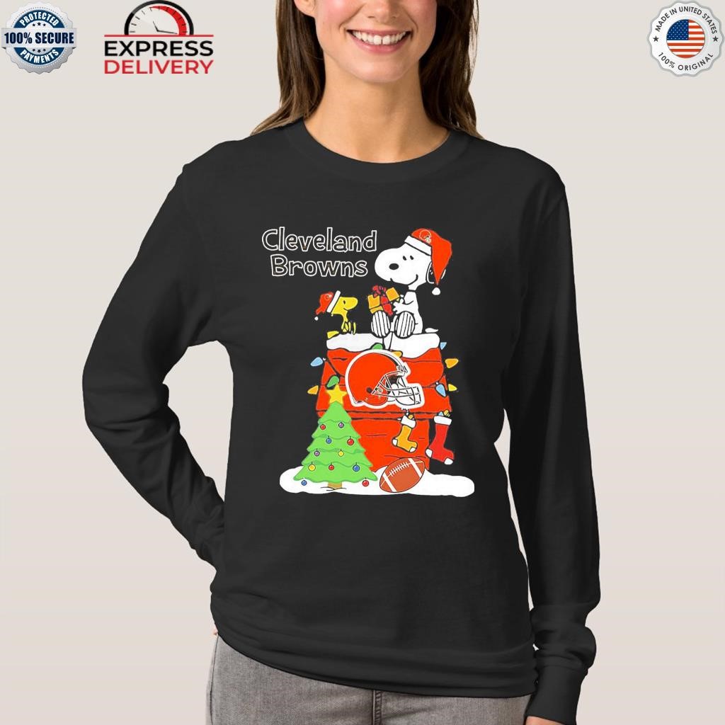 Christmas Snoopy Cleveland Browns Shirt, hoodie, sweater and long