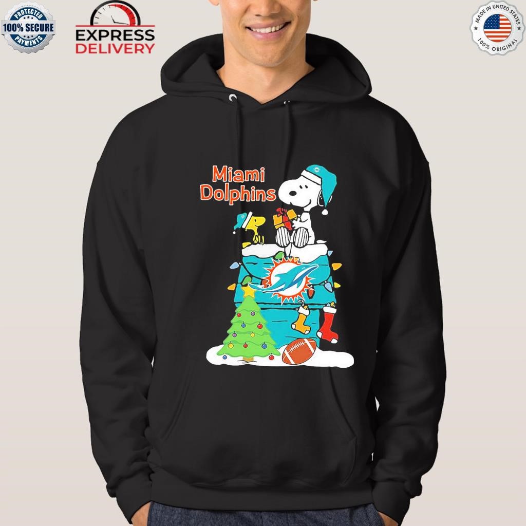 Snoopy Miami Dolphins Christmas shirt, hoodie, sweater, long