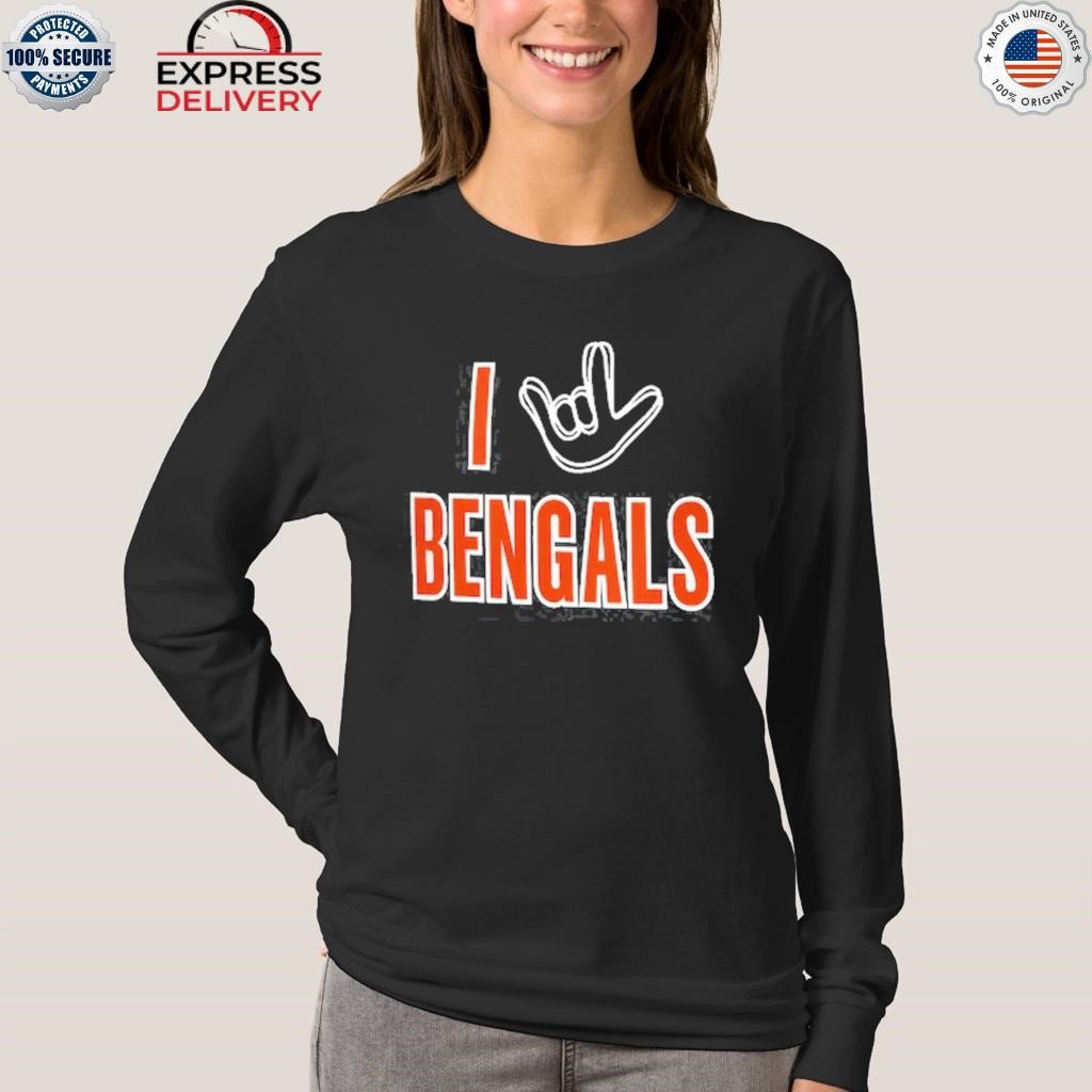 Official cincinnatI bengals homage charcoal the NFL asl collection by love  sign triblend T-shirt, hoodie, sweater, long sleeve and tank top