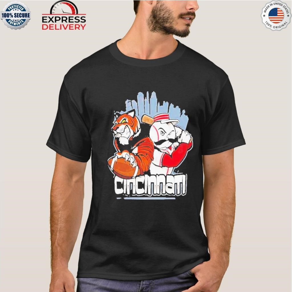 Cincinnati Bengals X Cincinnati Reds Art By Eric Poole Unique T