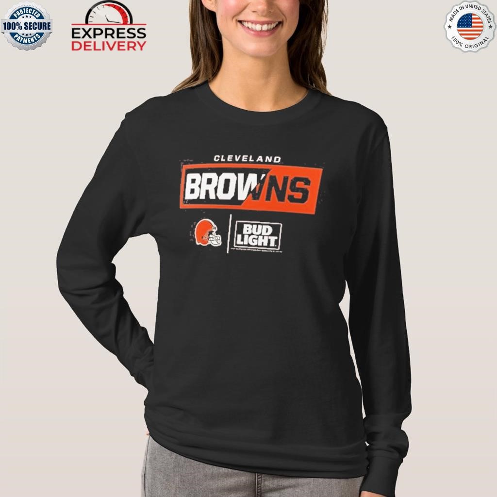 Official cleveland Browns Fanatics Branded NFL x Bud Light T-Shirt