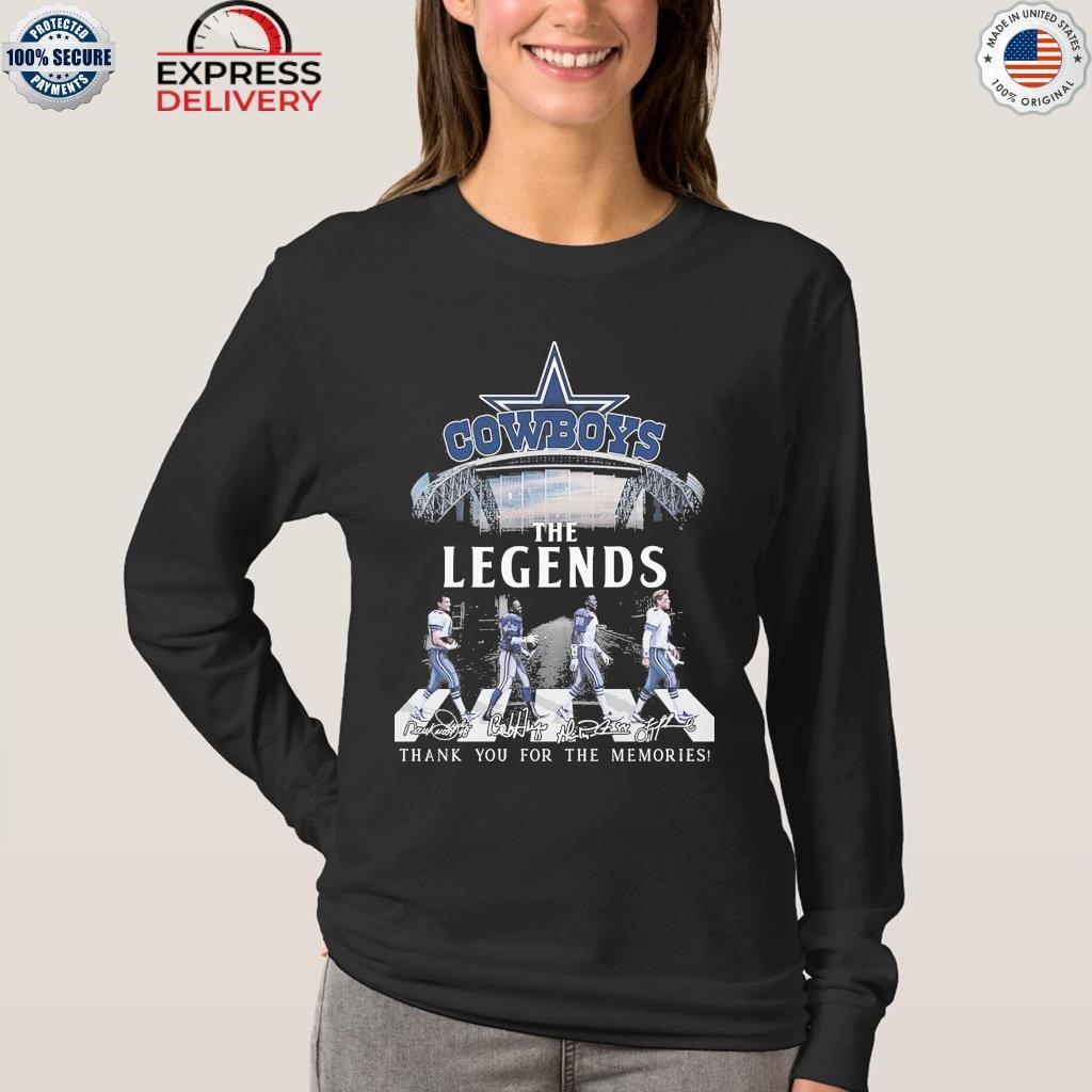 Official dallas Cowboys the legends thank you for the memories T-shirt,  hoodie, sweater, long sleeve and tank top