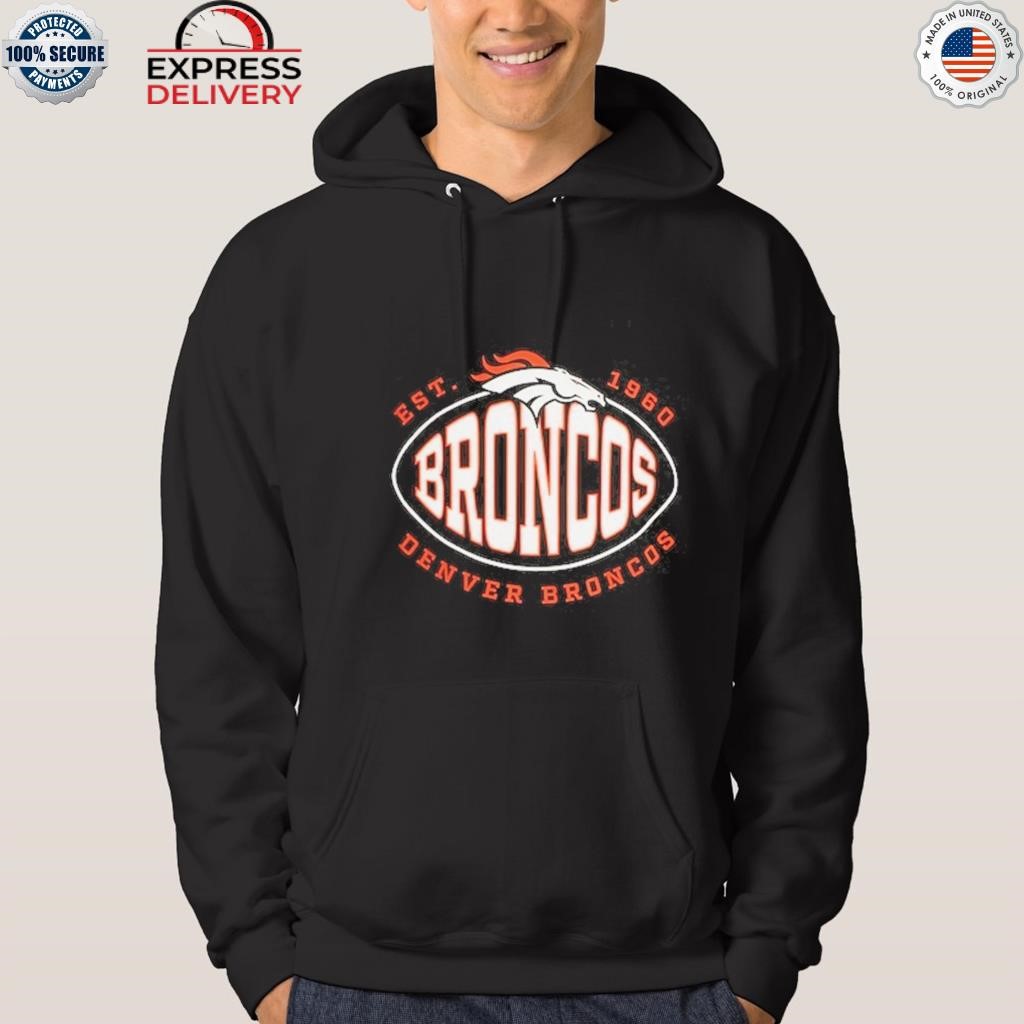 Men's Boss x NFL White Denver Broncos Touchback Pullover Hoodie