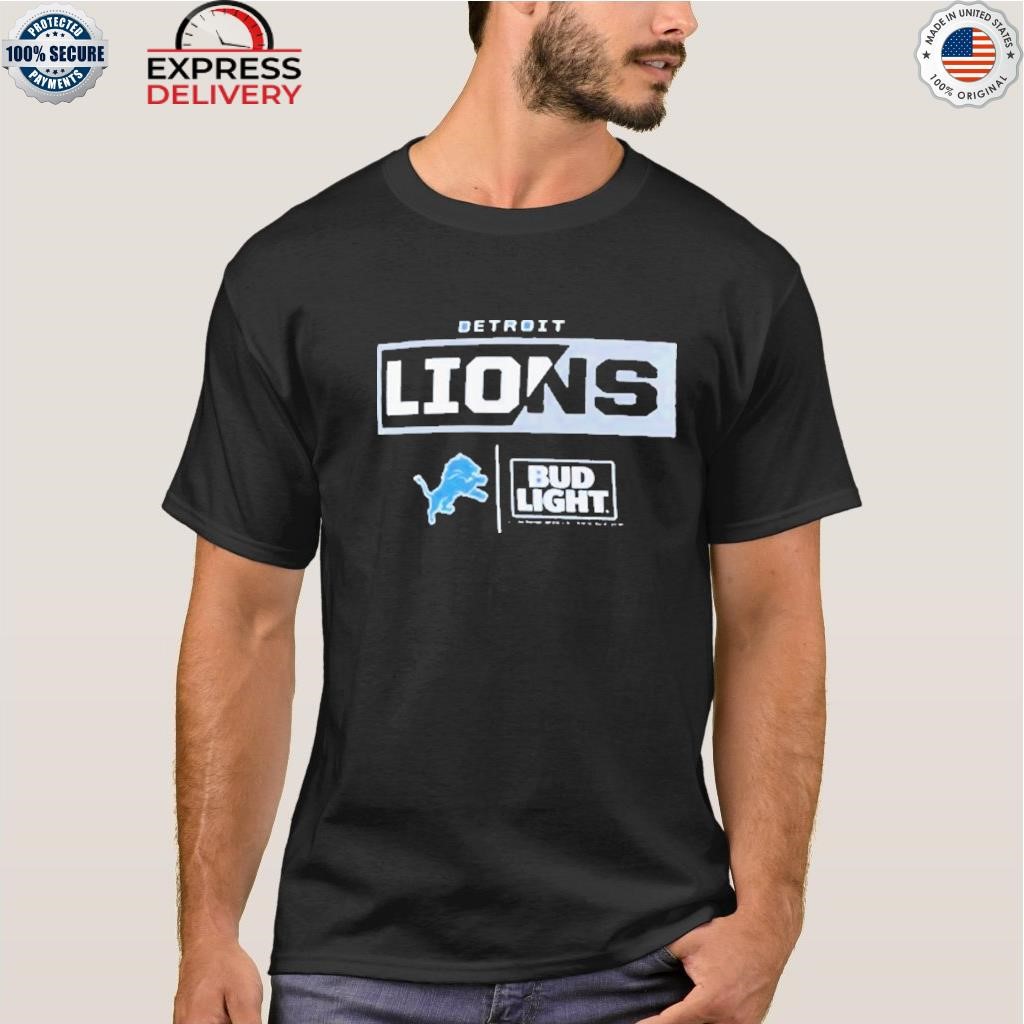 Official detroit Lions Fanatics Branded Nfl X Bud Light T-Shirt