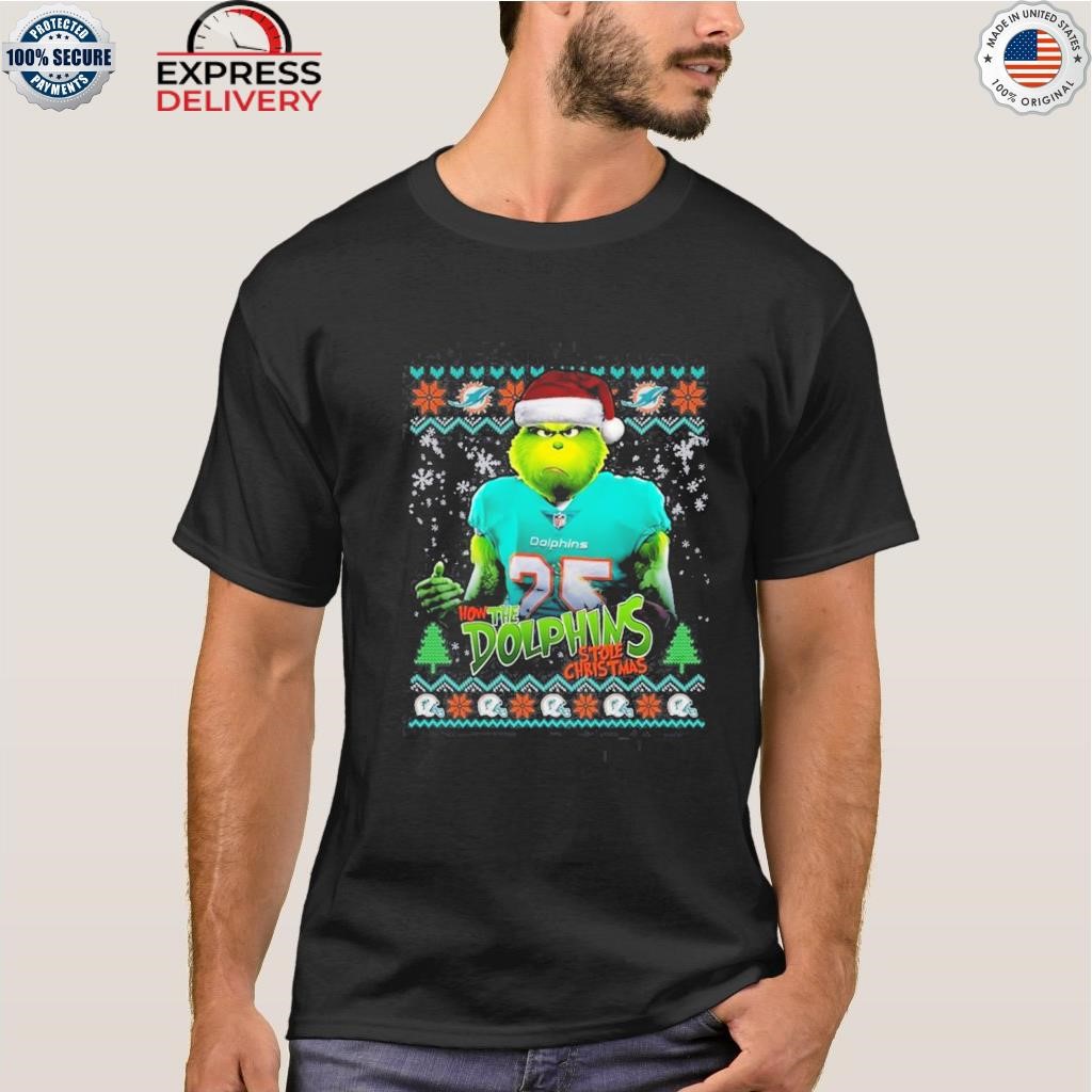 Official grinch how the miamI dolphins stole Christmas T-shirt