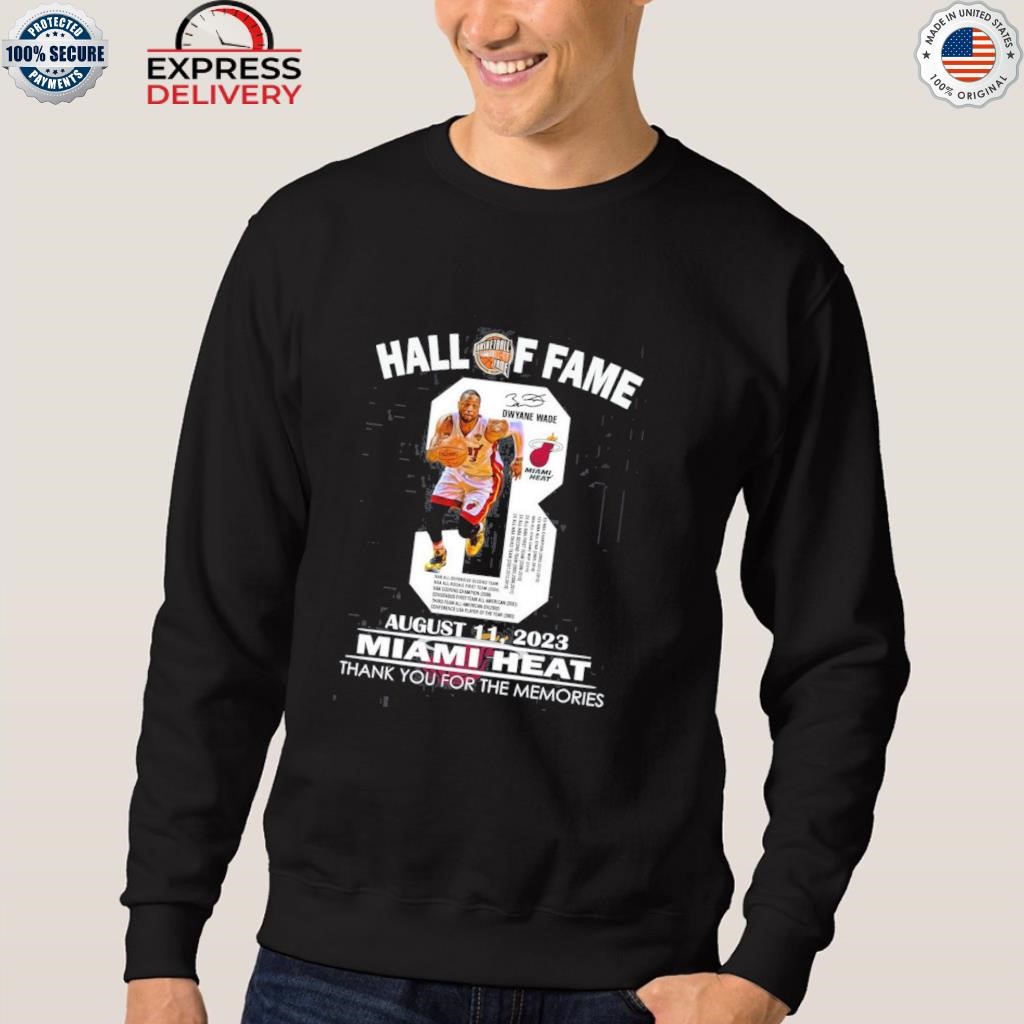 Official hall of Fame Basketball Dwyane Wade Miami Heat Shirt, hoodie,  sweater, long sleeve and tank top