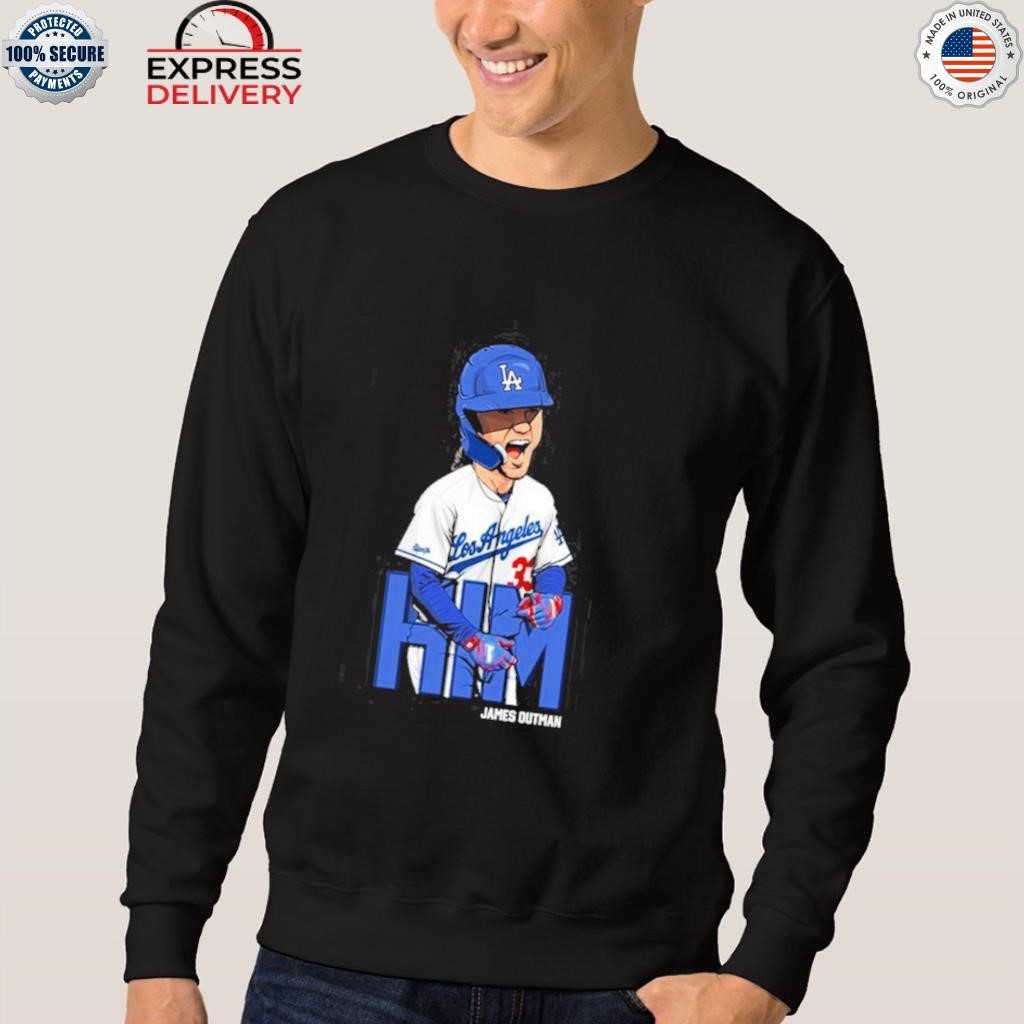 Official Him james outman los angeles Dodgers T-shirt, hoodie, tank top,  sweater and long sleeve t-shirt