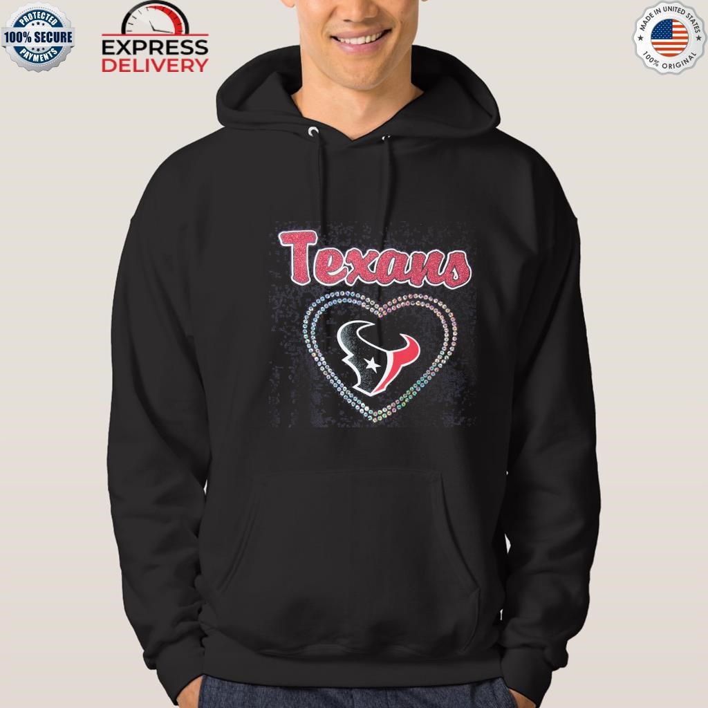 Official houston Texans Girls Youth Heart Logo Shirt, hoodie, sweater, long  sleeve and tank top