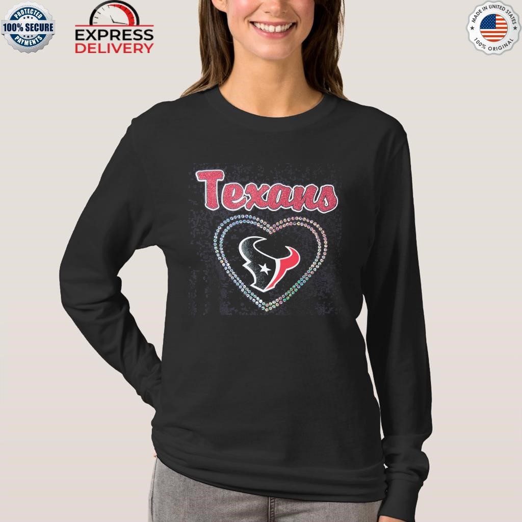 Official houston Texans Girls Youth Heart Logo Shirt, hoodie