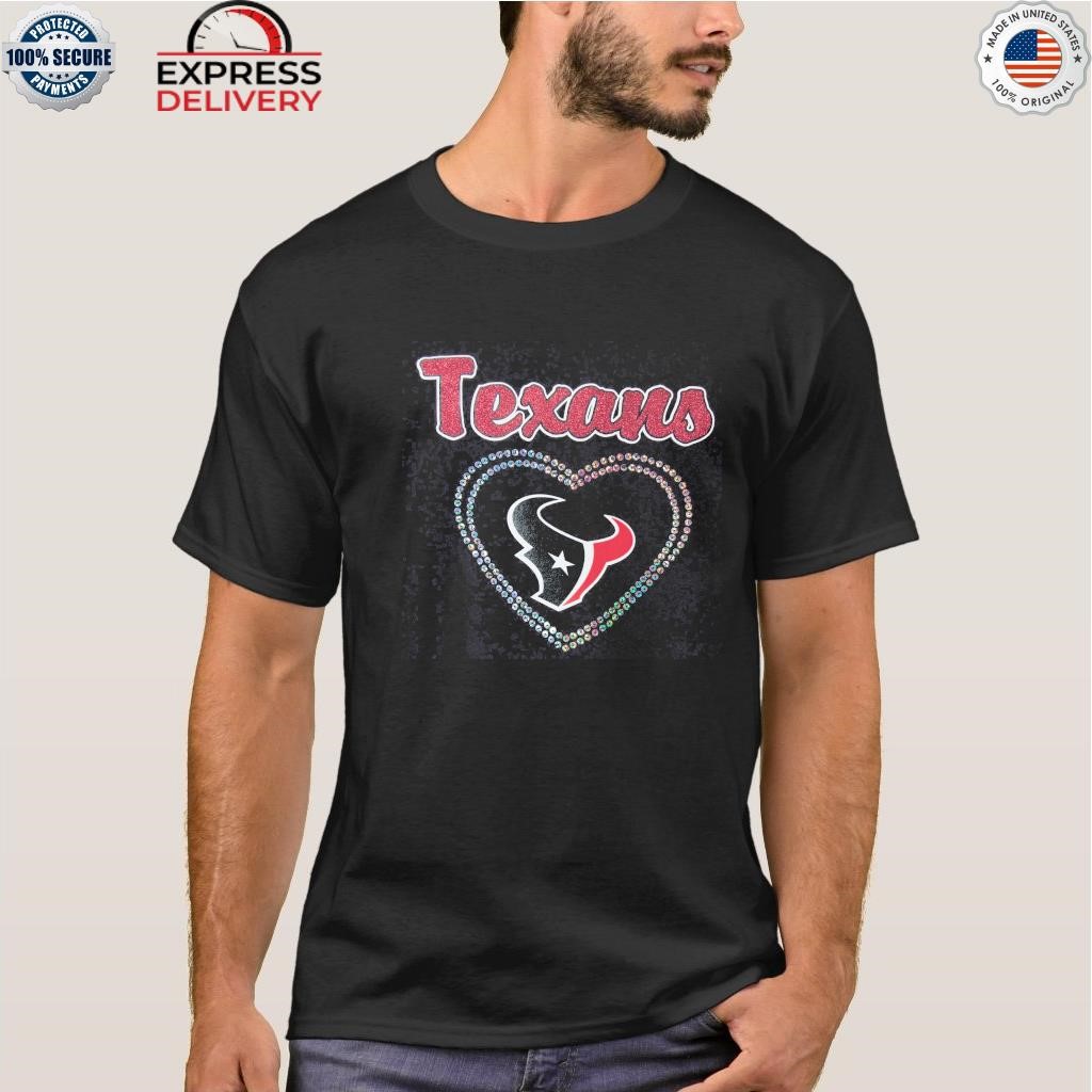 Official houston texans girls youth heart logo shirt, hoodie, sweater, long  sleeve and tank top