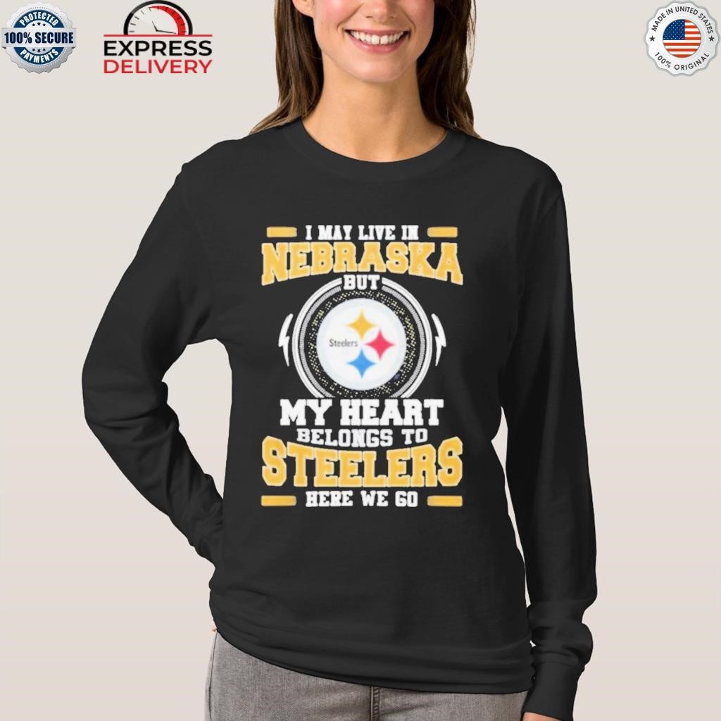 Pittsburgh Steelers Logo Heart Let's Go Steelers Shirt