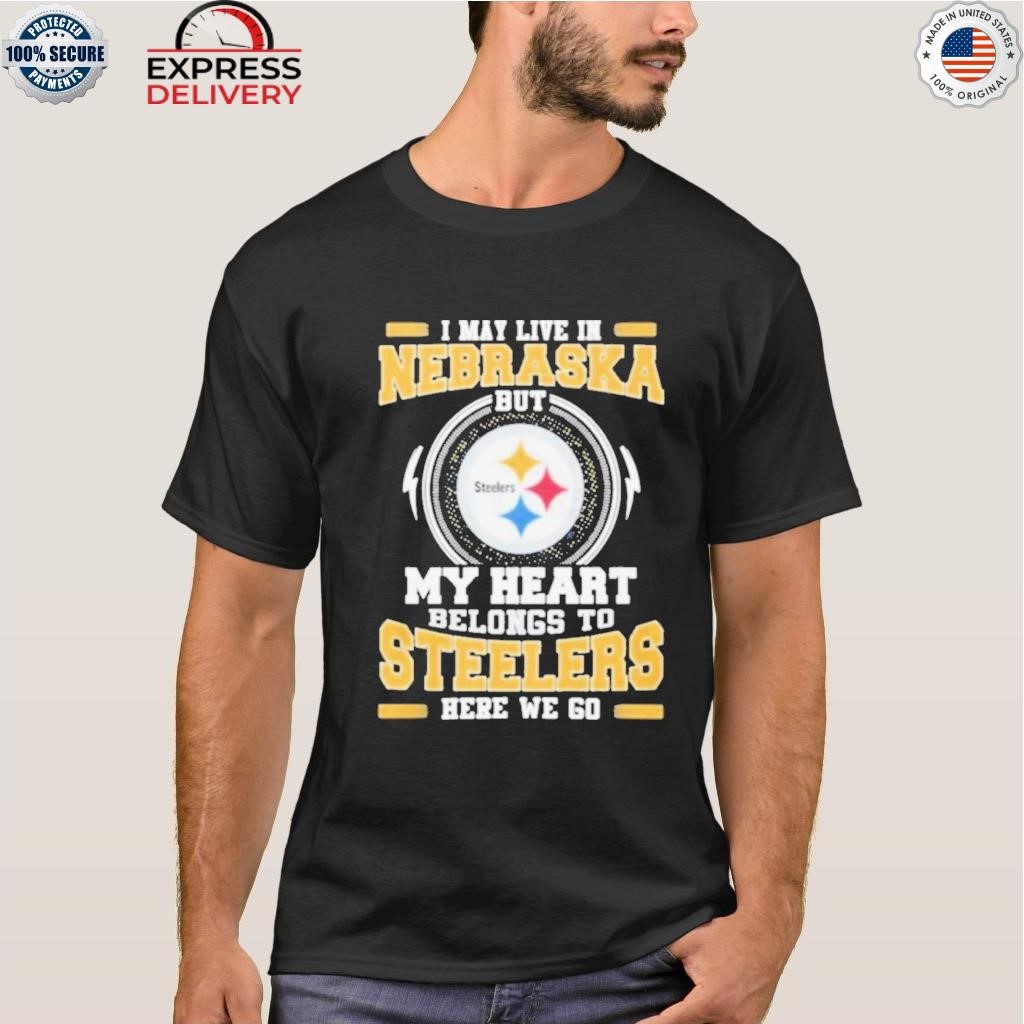 Pittsburgh Steelers Logo Heart Let's Go Steelers Shirt