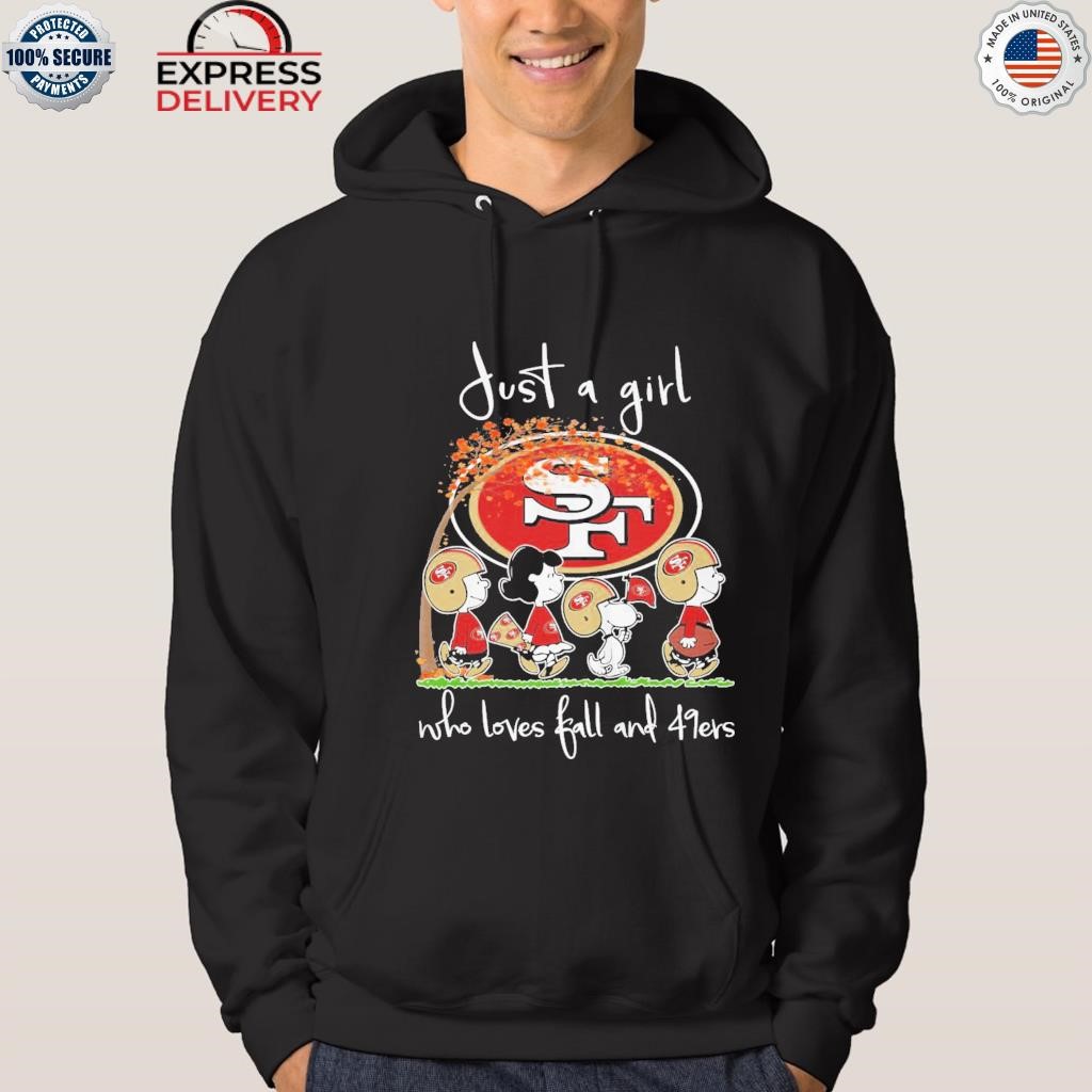 Just A Girt Who Love Fall And San Francisco 49ers Shirt - YesItCustom