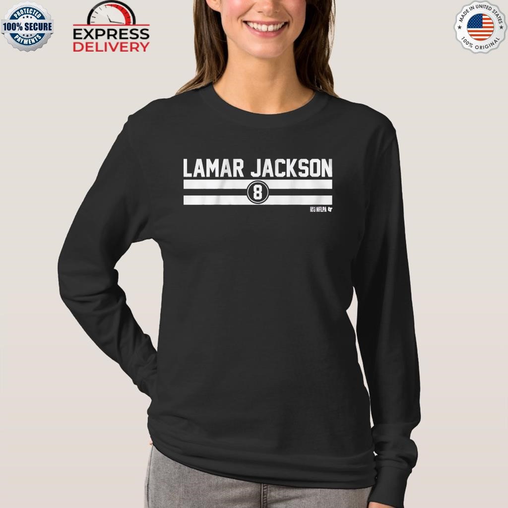 Official lamar jackson name number stripe T-shirt, hoodie, sweater, long  sleeve and tank top