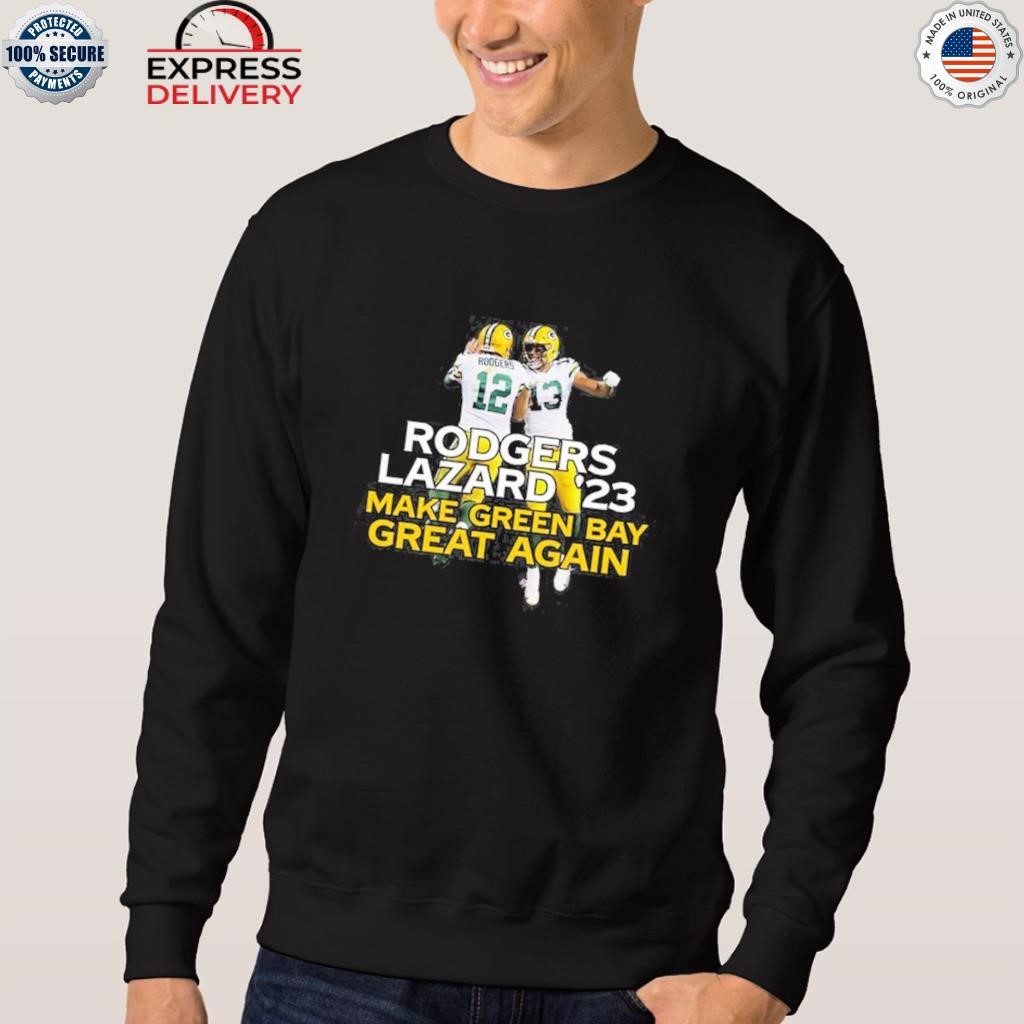 Official rodgers lazard 23 make Green Bay Packers great again T-shirt,  hoodie, sweater, long sleeve and tank top