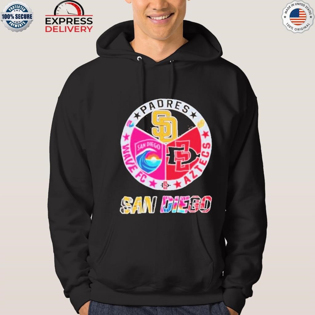 Official san Diego Padres Wave FC And Aztecs Shirt, hoodie