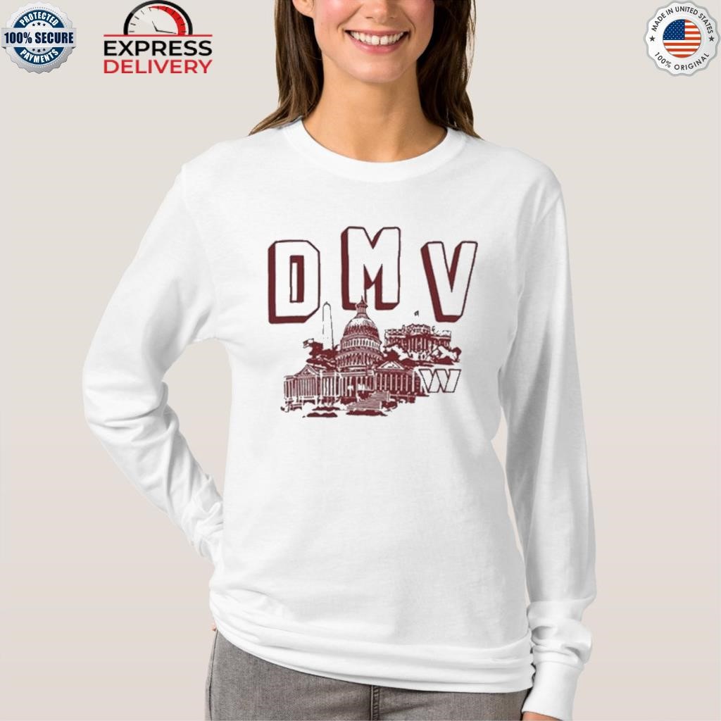 Official washington commanders dmv T-shirt, hoodie, sweater, long