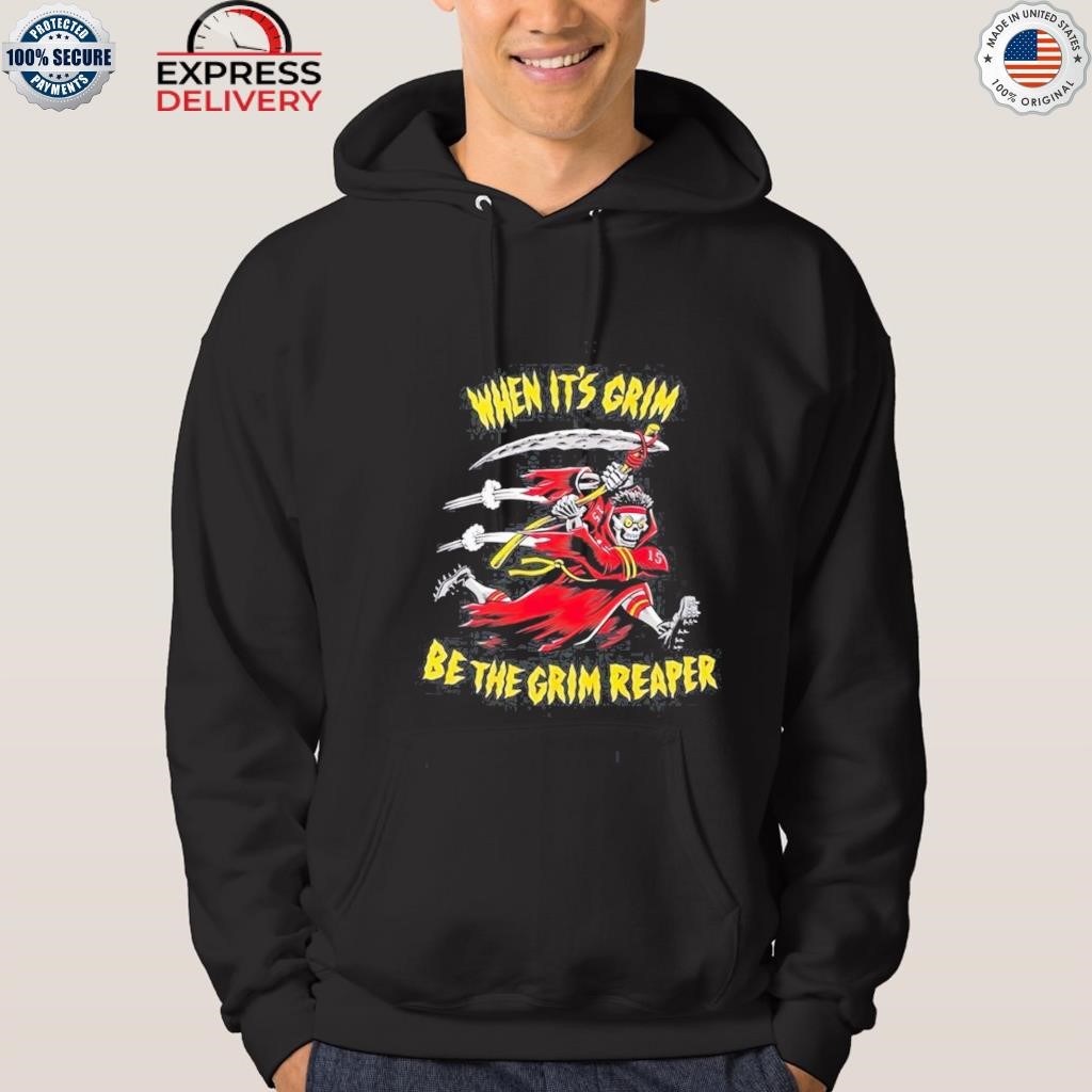 Official When It's Grim Be The Grim Reaper Kansas City Chiefs shirt, hoodie,  sweater, long sleeve and tank top