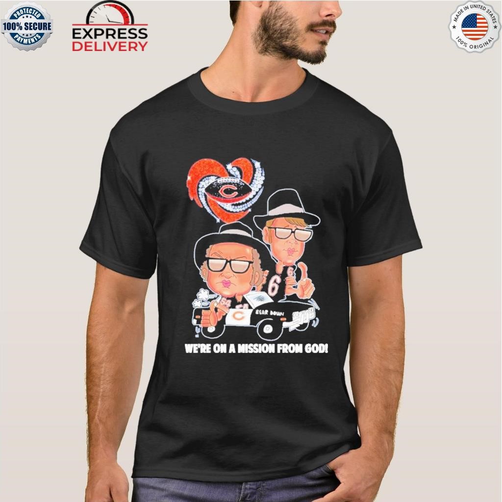 Chicago Bears we're on a mission from God cartoon funny shirt, hoodie,  sweater, long sleeve and tank top