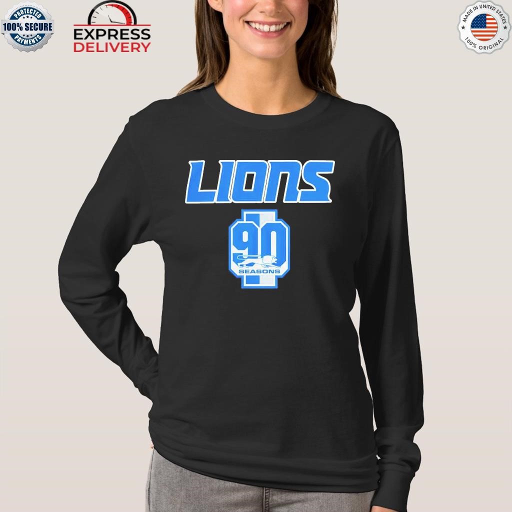 Detroit Lions Celebrate 90th Season Shirt - High-Quality Printed Brand