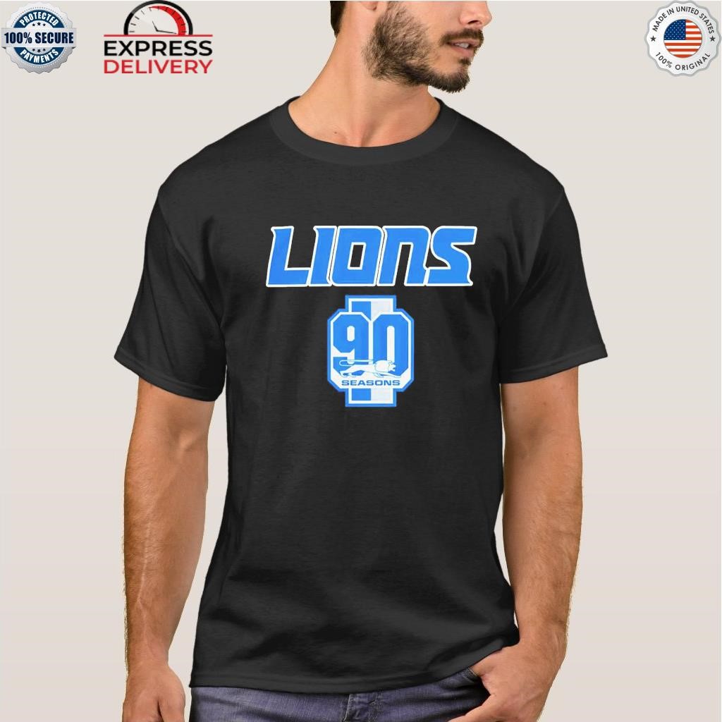 Detroit Lions Celebrate 90th Season Shirt - High-Quality Printed Brand