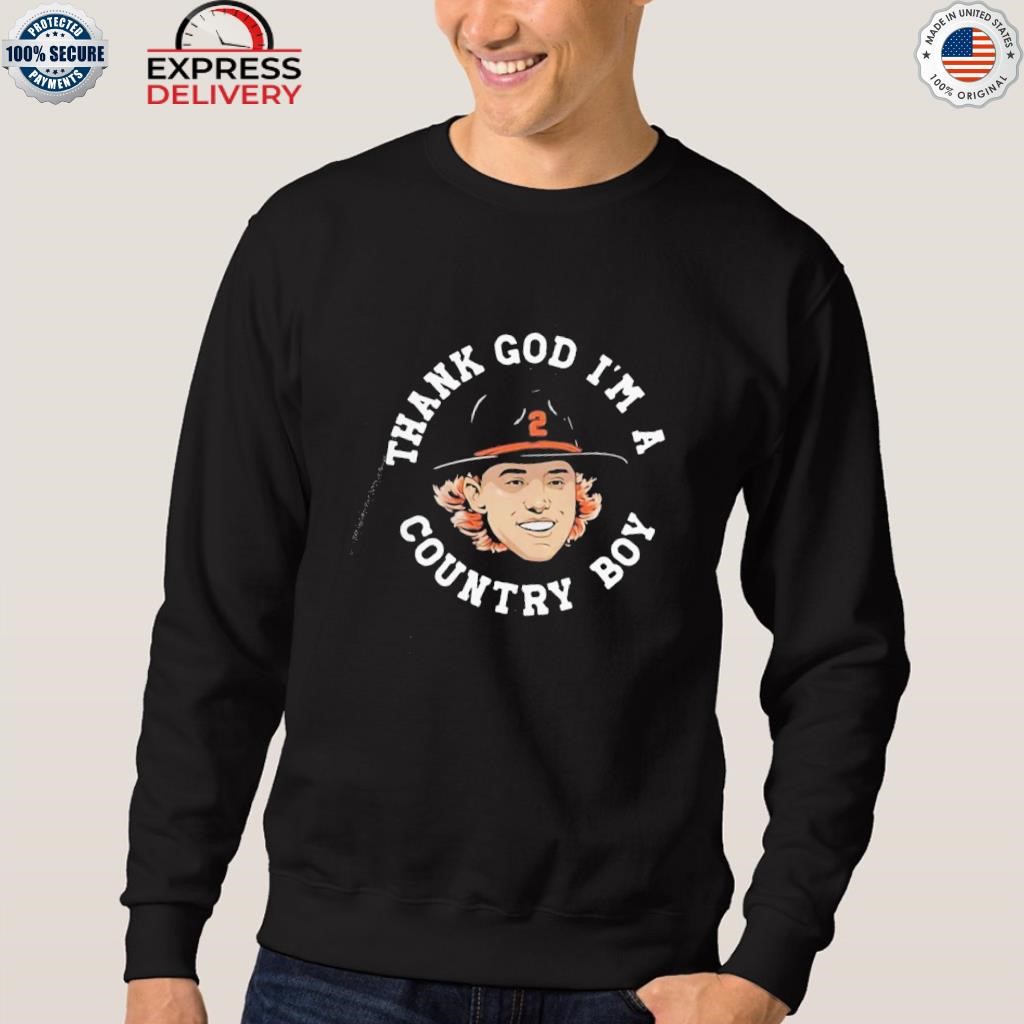 Gunnar Henderson Thank God I'm A Country Boy T-shirt,Sweater, Hoodie, And  Long Sleeved, Ladies, Tank Top