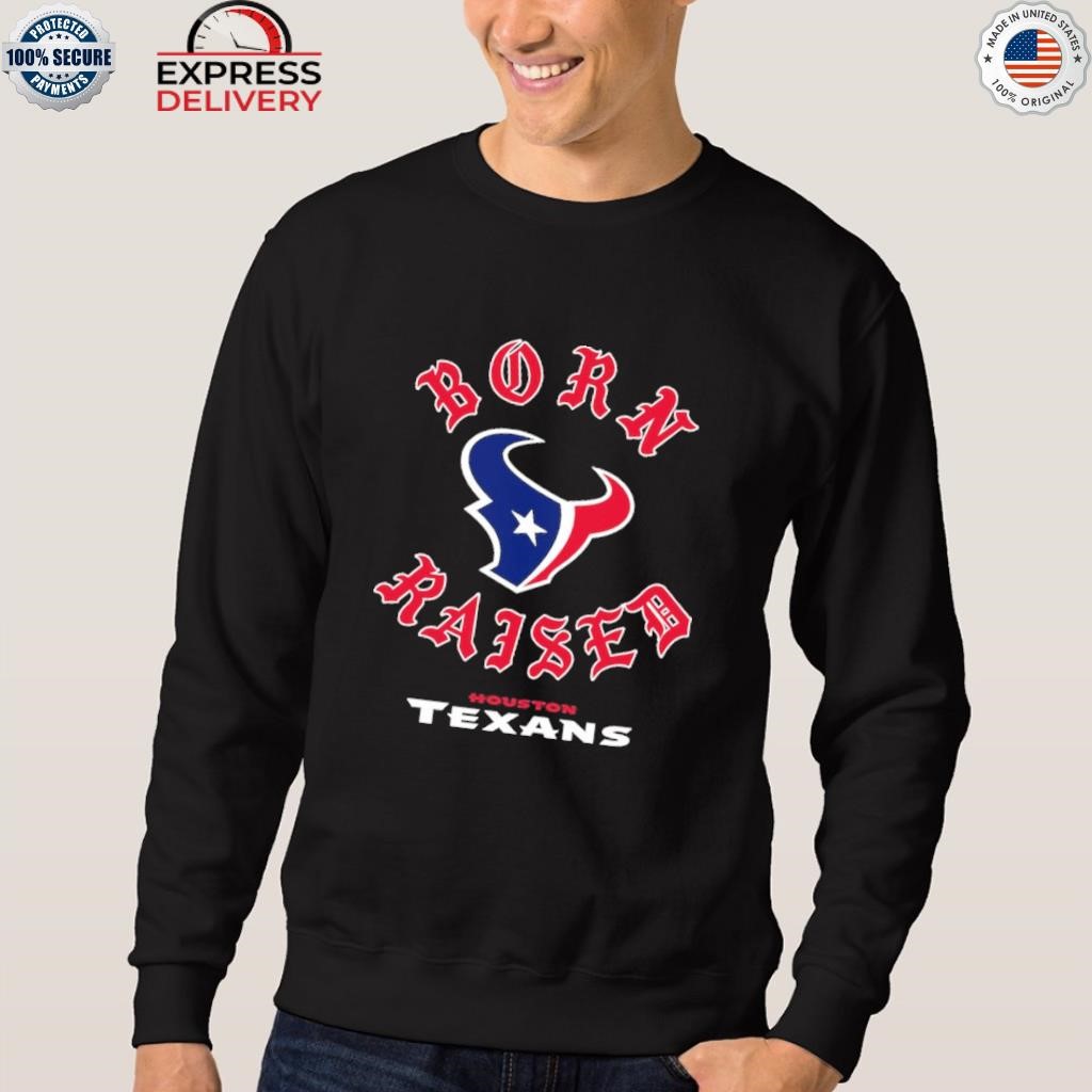 Unisex Houston Texans Born x Raised Black Pullover Hoodie