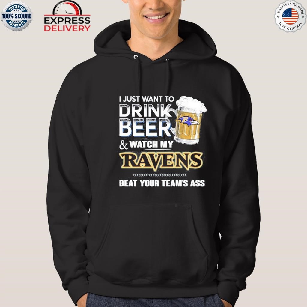 Baltimore Ravens This Team Makes Me Drink Shirt, hoodie, sweater