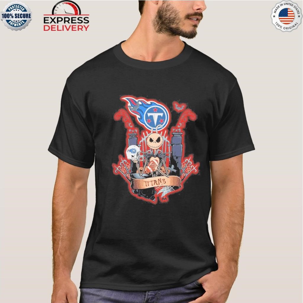 Jack skellington halloween Tennessee Titans fan shirt, hoodie, sweater,  long sleeve and tank top