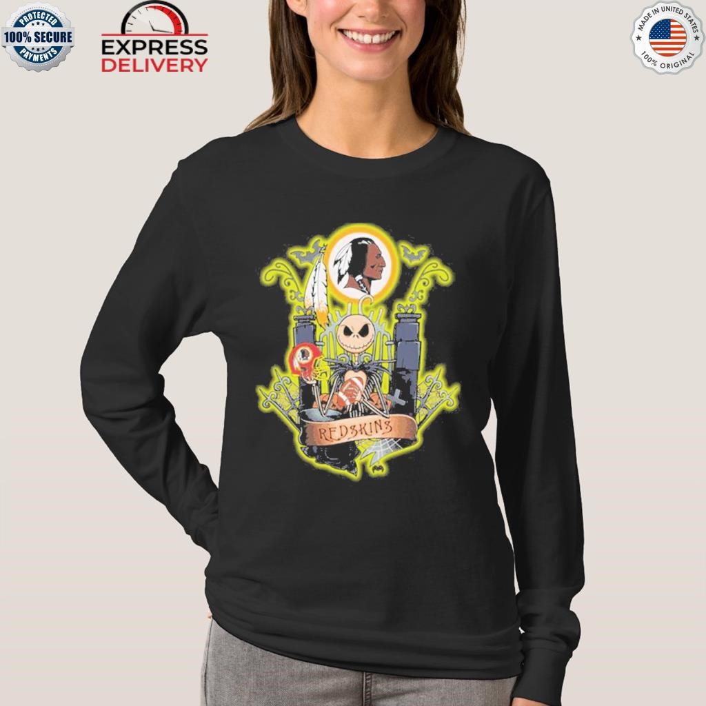 Jack skellington halloween Washington redskins 2023 shirt - Limotees